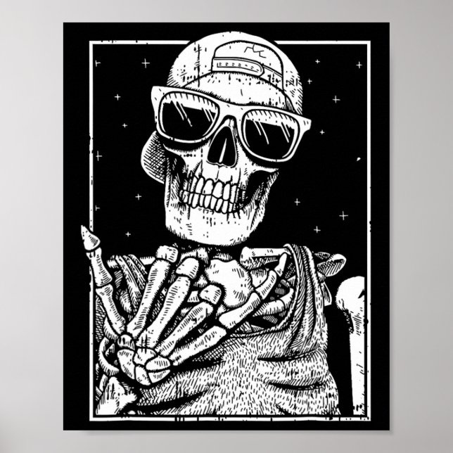 Affiche Rock N Roll Band Lazy Costume d'Halloween Rocker M (Devant)