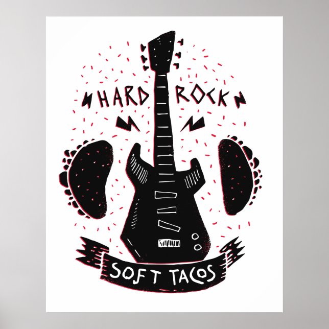 Affiche Rock 'n Roll Music Tacos (Devant)