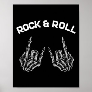 Affiche Rock On Band Tee - shirts For Women Rock And Roll