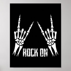 Affiche Rock On Band Tee - shirts For Women Rock And Roll