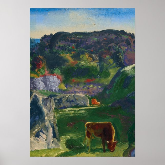 Affiche Rock Ridge Farm par George Bellows (Devant)