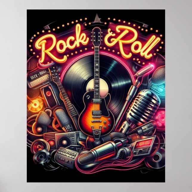 Affiche Rock & Roll (Devant)