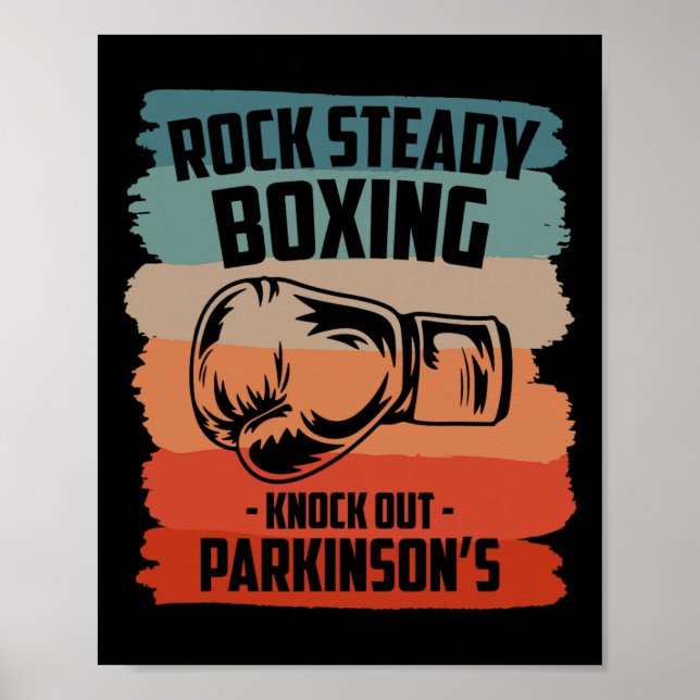 Affiche Rock Steady Boxing Frapper l'inspiration de Parkin (Devant)