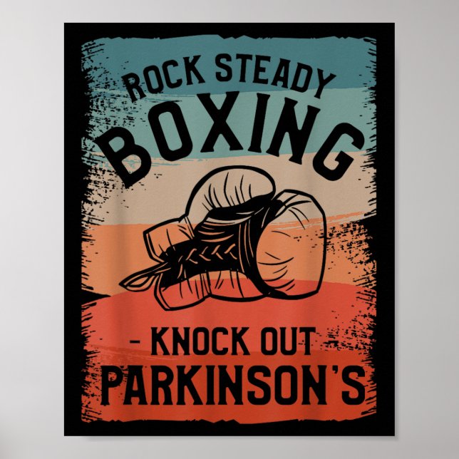 Affiche Rock Steady Boxing Knock Out Parkinsons Sensibilis (Devant)