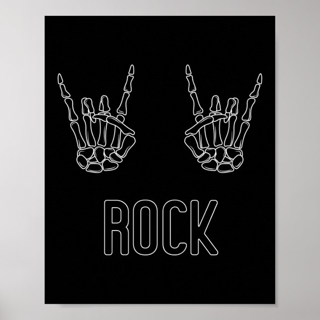 Affiche Rock sur Skeleton Hands (Devant)