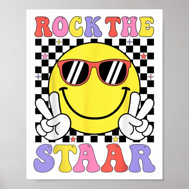 Affiche Rock The Stadium Test Day Motivational Teacher Tes (Devant)