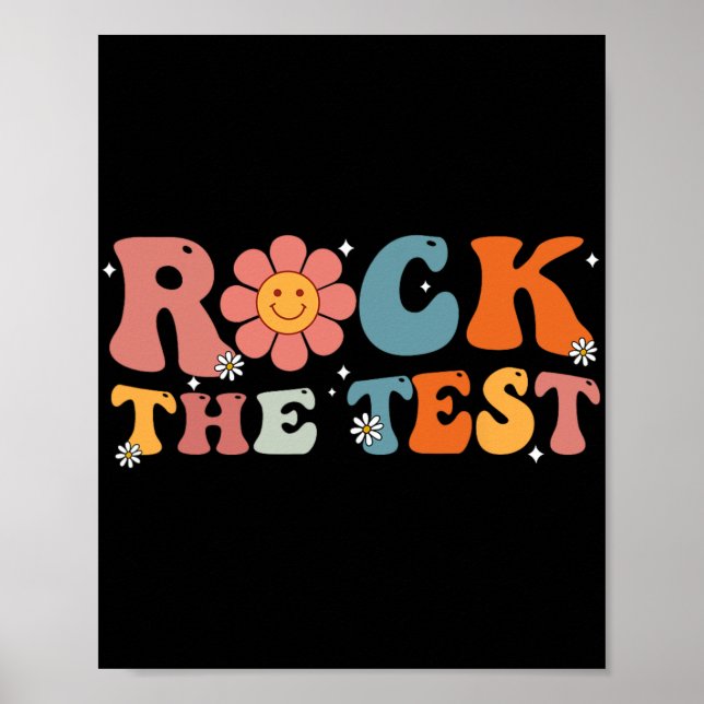 Affiche Rock The Test Enseignant Test Jour Test Enseignant (Devant)