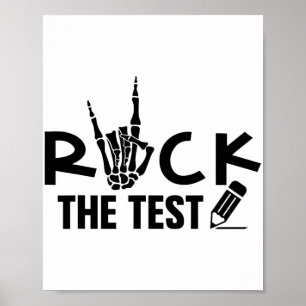 Affiche Rock The Test Test Test Examen Jour Pour L'Étudian