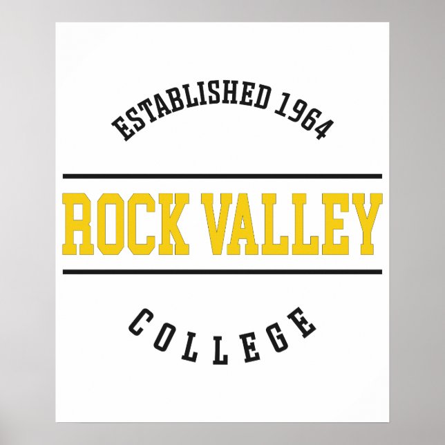Affiche Rock Valley College - RVC Golden Eagles (Devant)