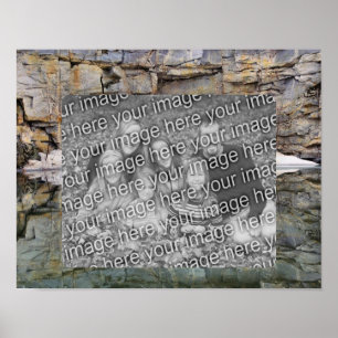 Affiche Rock Wall Reflections Pond Ajouter Votre Photo