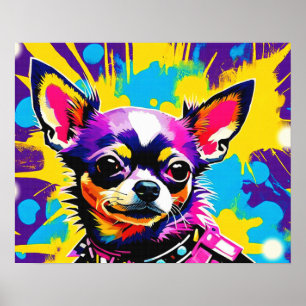 AFFICHE ROCKER DE PUNK CHIHUAHUA 2