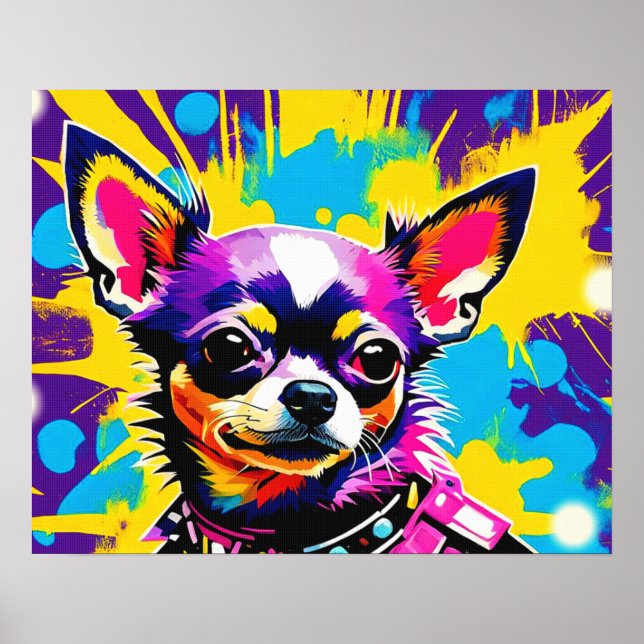 AFFICHE ROCKER DE PUNK CHIHUAHUA 2 (Devant)