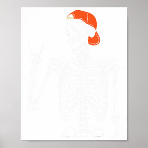 Affiche Rocker Skeleton Rocher À La Main Sur Costume Amusa