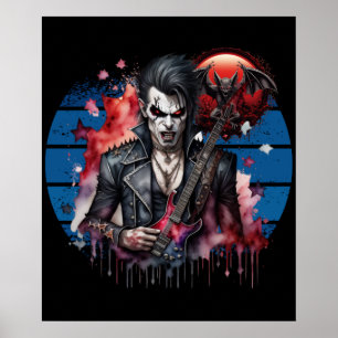 Affiche Rocker Vampire