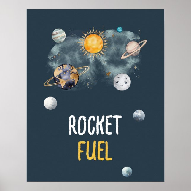 Affiche Rocket Fuel Galaxy Espace extra-atmosphérique Anni (Devant)