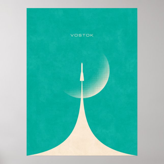 Affiche Rocket Vostok - Moon Aqua (Devant)