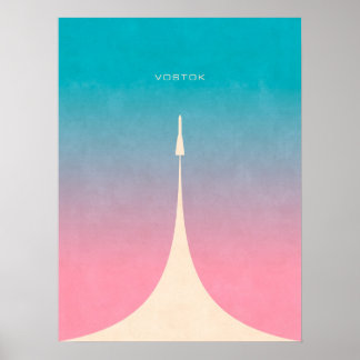 Affiche Rocket Vostok - Plain