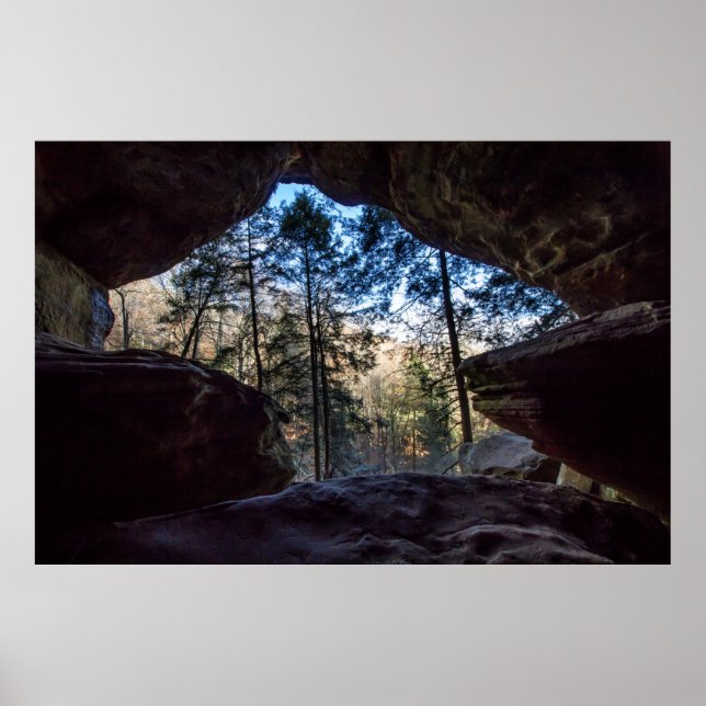 Affiche Rockhouse, Hocking Hills State Park, Ohio (Devant)