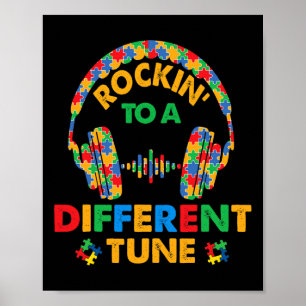 Affiche Rockin' À Un Autre Enfant De Sensibilisation Autis