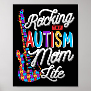 Affiche Rocking The Autism Maman Sensibilisation sur l'aut