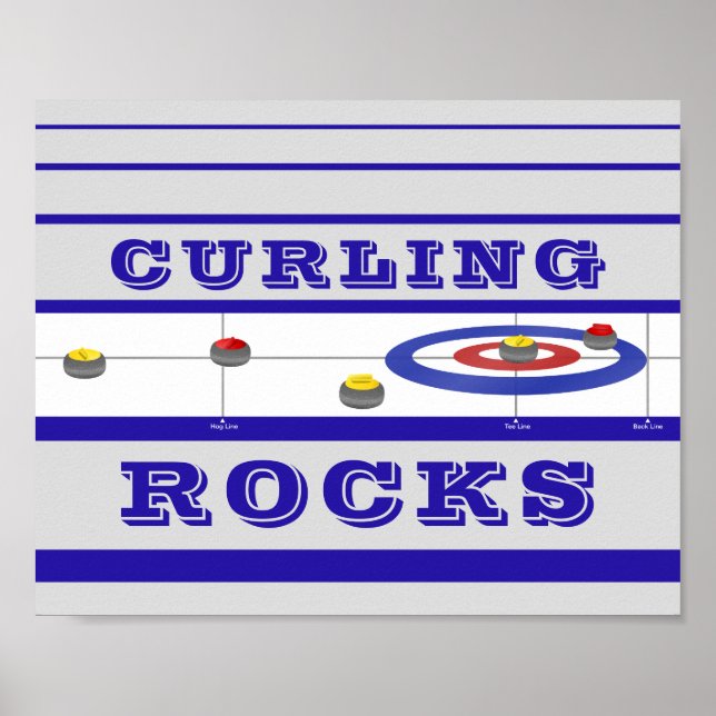 Affiche Rocks de curling (Devant)