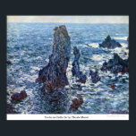 Affiche Rocks sur Belle-Île par Claude Monet<br><div class="desc">Ce tableau intitulé Rocks on Belle-Ile de Claude Monet est réalisé par le célèbre artiste Claude Monet. A propos de Claude Monet Claude Monet a été le fondateur du style de peinture impressionniste français ; Rocks on Belle-Ile par Claude Monet le praticien le plus cohérent et le plus prolifique de...</div>