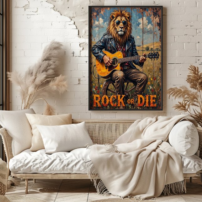 Affiche Rockstar rurale : Lion sur roues (Créateur téléchargé)