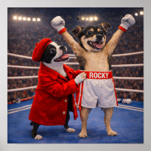 Affiche "Rocky et Adrian"