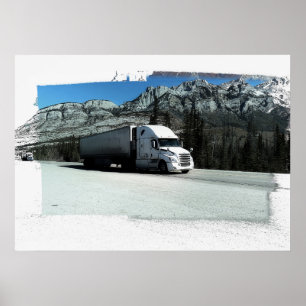 Affiche Rocky Mountain Hauler - Conducteur de camion de tr