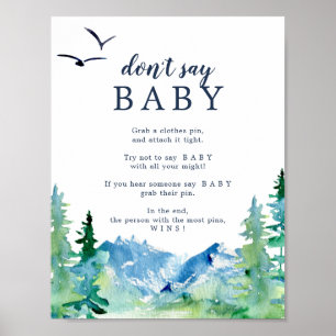 Affiche Rocky Mountain Ne pas dire jeu de bébé