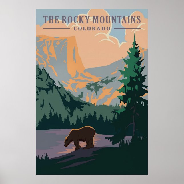Affiche Rocky Mountains, Colorado (Devant)
