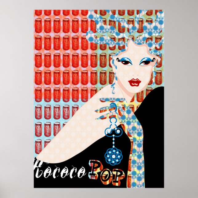 Affiche rococo pop live (Devant)