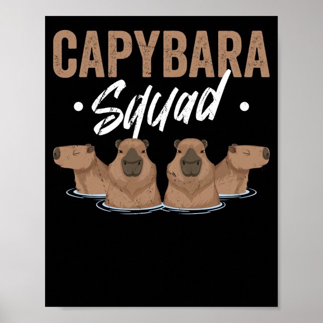 Affiche Rodent Capybara de l'équipe animale (Devant)