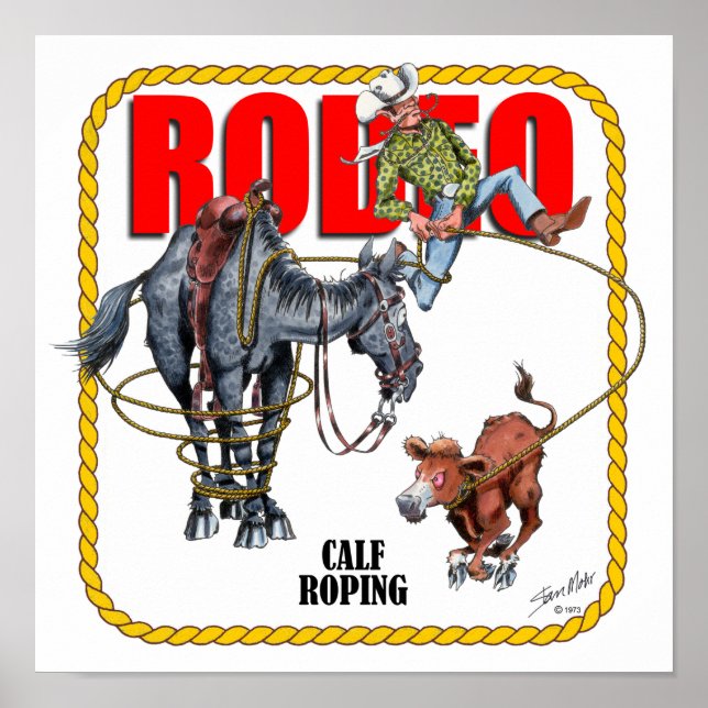 Affiche Rodeo Calf Roper (Devant)