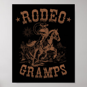 Affiche Rodeo Gramps Western Cowboy Family Matching Père