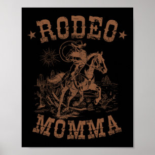 Affiche Rodeo Momma Western Cowboy Famille Matching Mère'
