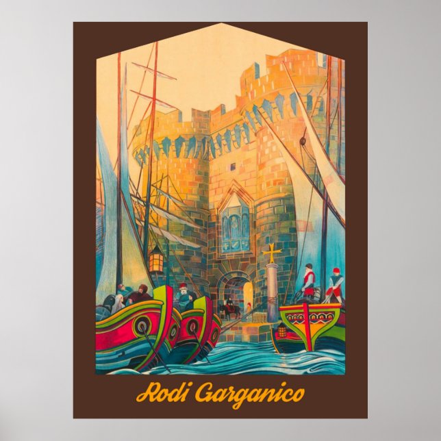 Affiche Rodi Garganico, Italie (Devant)