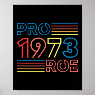 Affiche Roe 1973 Feminist Pro Choice Abortion Rétro