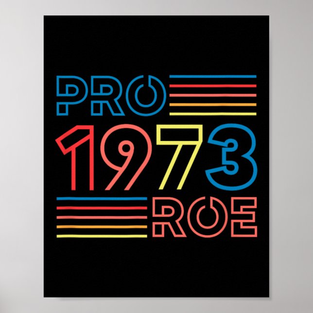 Affiche Roe 1973 Feminist Pro Choice Abortion Rétro (Devant)