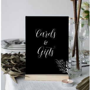 Affiche ROE Cartes noires et blanches Symbole Cadeaux