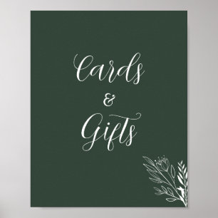 Affiche ROE Dusky Green & White Cartes Cadeaux Signal