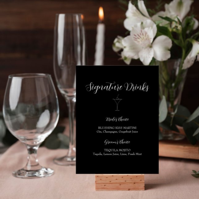 Affiche ROE Signature noir et blanc Boissons Signal (Créateur téléchargé)