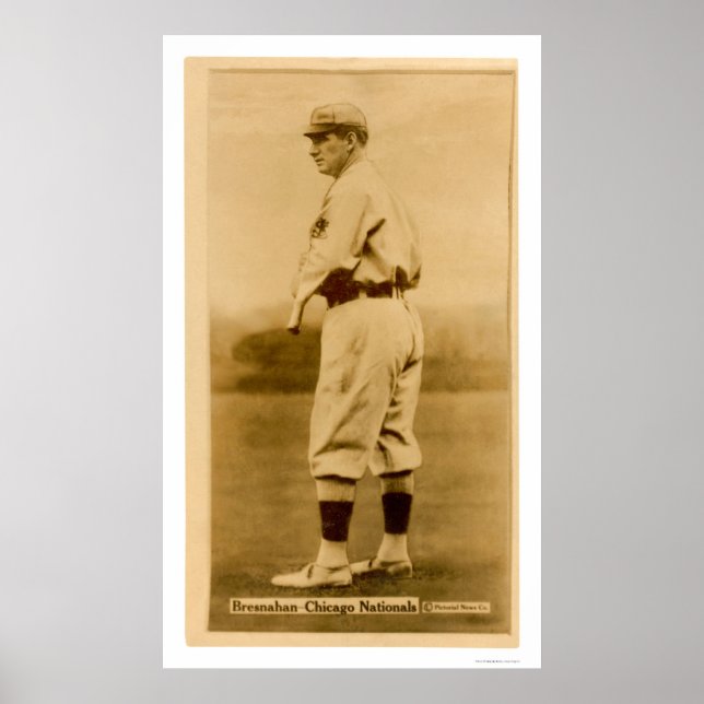 Affiche Roger Bresnahan Cubs Baseball 1914 (Devant)