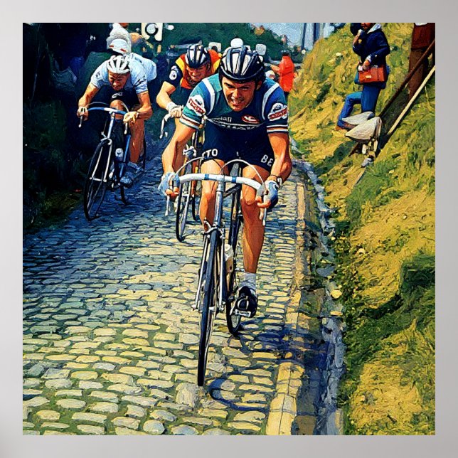 Affiche Roger de Vlaeminck Tour des Flandres 1978 (Devant)
