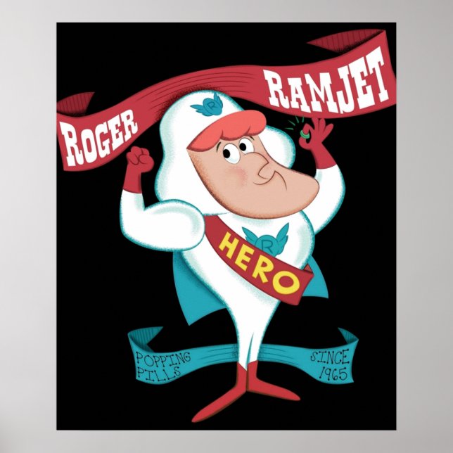 Affiche Roger Ramjet héros de notre nation (Devant)