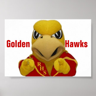 Affiche Rogers Golden Hawk Costumed Mascot