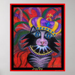 Affiche Roi bariolé