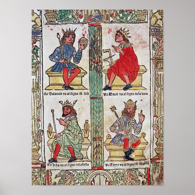 Affiche Roi David, Salomon, Luba et Turnis (Devant)