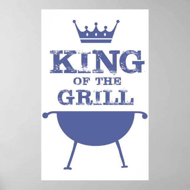 Affiche Roi Du Grill, Bleu (Devant)