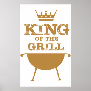 Affiche Roi Du Grill, Or